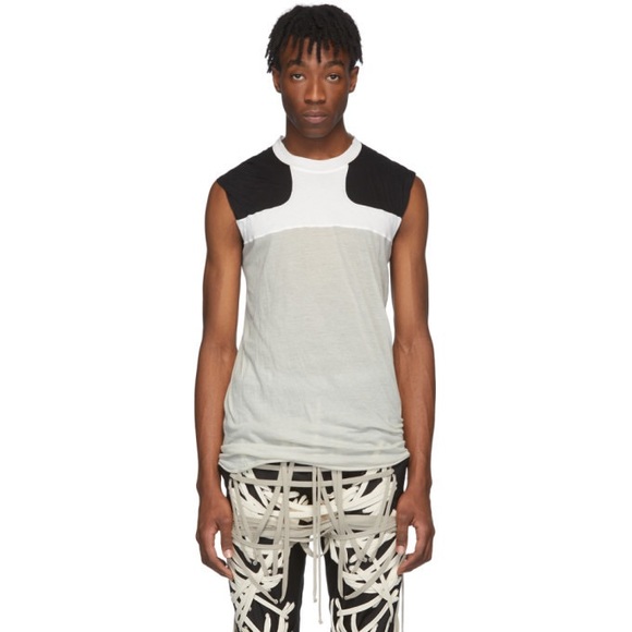 Rick Owens release combo tee sleeveless  tecualt design Size M is NWT - Picture 1 of 9